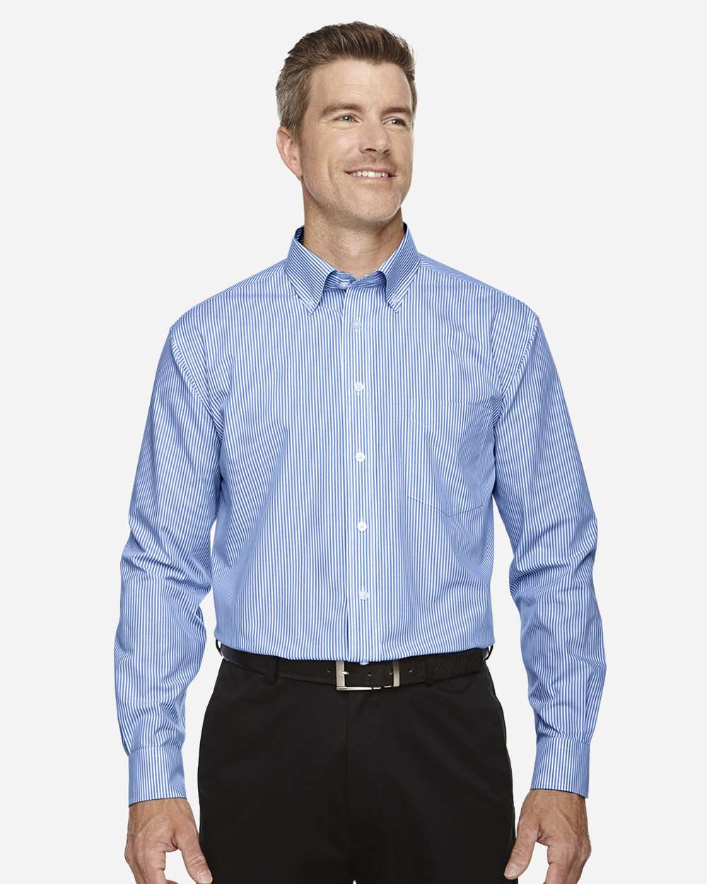 Chemise homme à rayures banquier Crown Collection — Devon & Jones