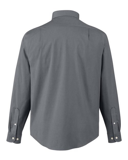 Men's CrownLux Performance® Spencer Poplin Dress Shirt — Graphite Melange
