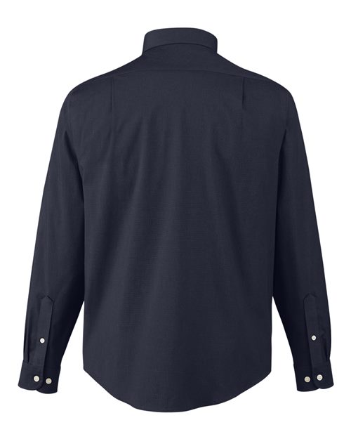Men's CrownLux Performance® Spencer Poplin Dress Shirt — Navy Melange
