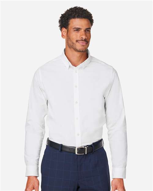 Men's CrownLux Performance® Spencer Poplin Dress Shirt — White