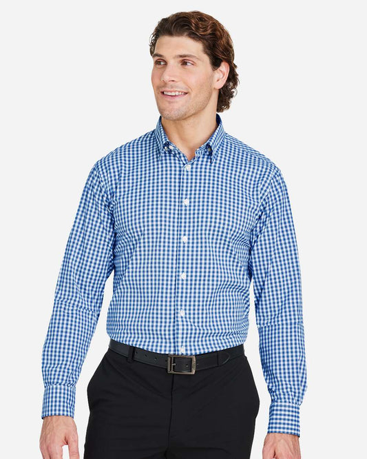 Chemise homme à carreaux vichy extensible CrownLux — Devon & Jones