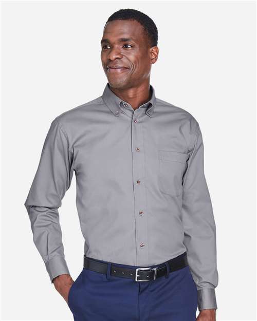 Men's Easy Blend™ Twill Shirt — Dark Grey