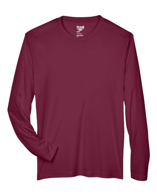 Men's Zone Performance Long Sleeve T-Shirt — Sport Maroon