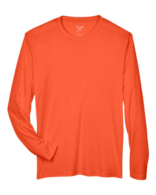 Men's Zone Performance Long Sleeve T-Shirt — Sport Orange