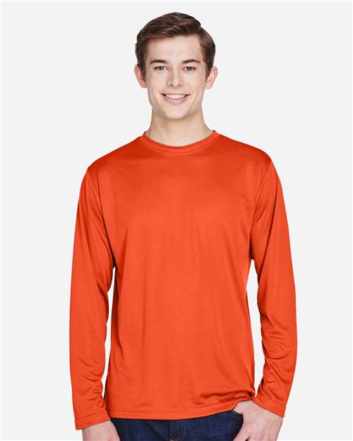 Men's Zone Performance Long Sleeve T-Shirt — Sport Orange