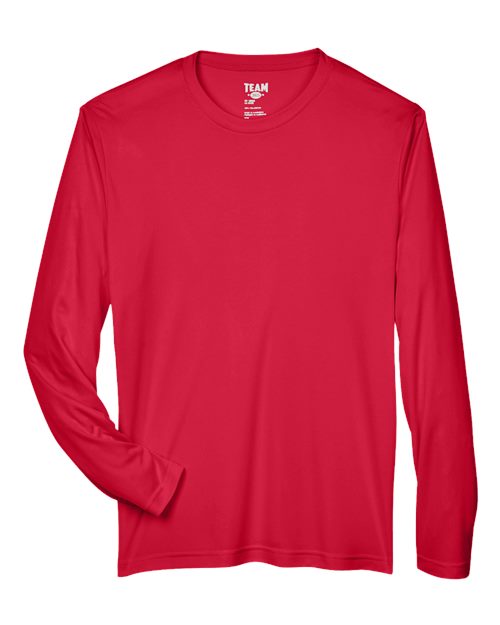 Men's Zone Performance Long Sleeve T-Shirt — Sport Red