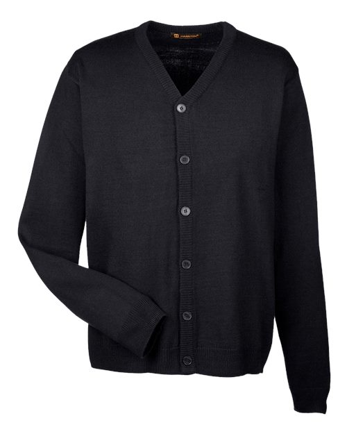 Men's Pilbloc™ V-Neck Button Cardigan Sweater — Black