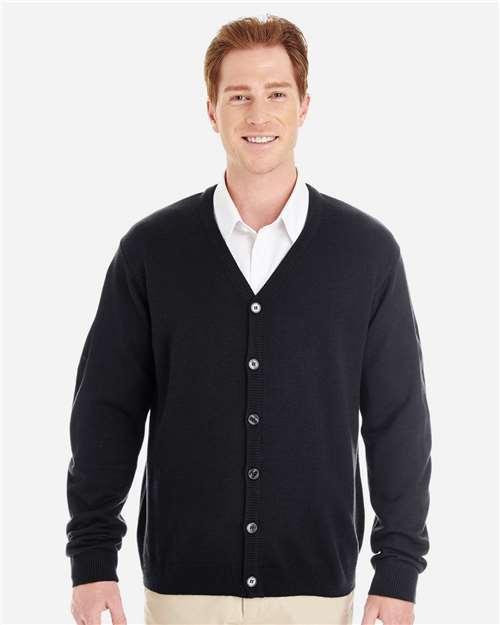 Men's Pilbloc™ V-Neck Button Cardigan Sweater — Black