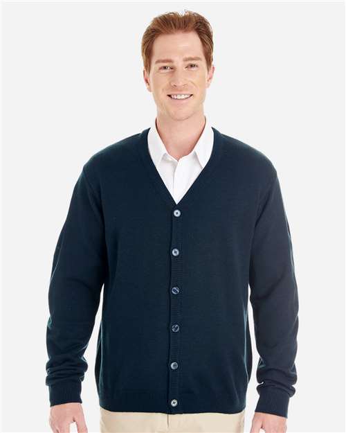 Men's Pilbloc™ V-Neck Button Cardigan Sweater — Dark Navy