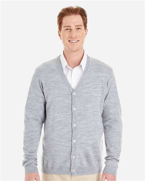 Men's Pilbloc™ V-Neck Button Cardigan Sweater — Grey Heather