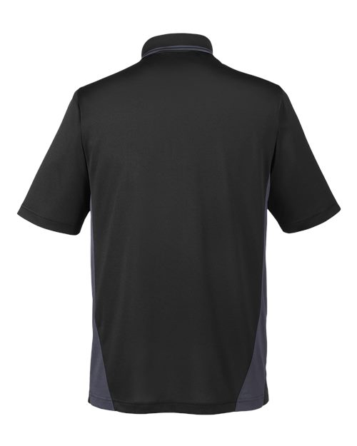 Men's Flash Snag Protection Plus IL Colorblock Polo — Black/ Dark Charcoal