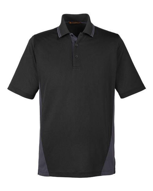 Men's Flash Snag Protection Plus IL Colorblock Polo — Black/ Dark Charcoal