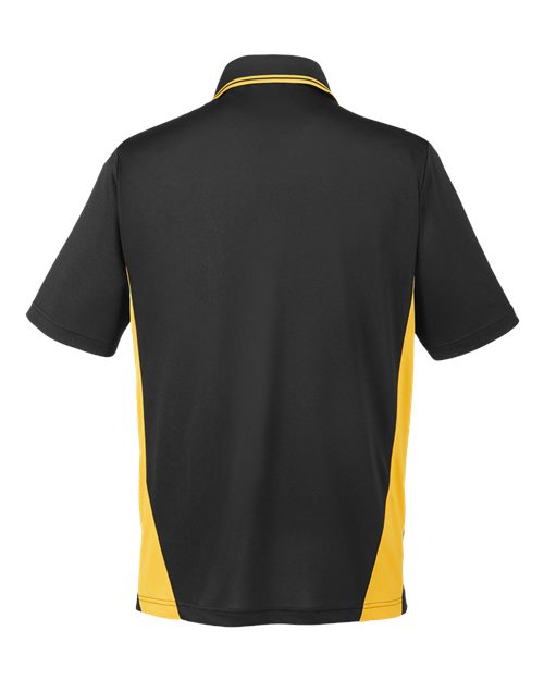 Men's Flash Snag Protection Plus IL Colorblock Polo — Black/ Sunray Yellow