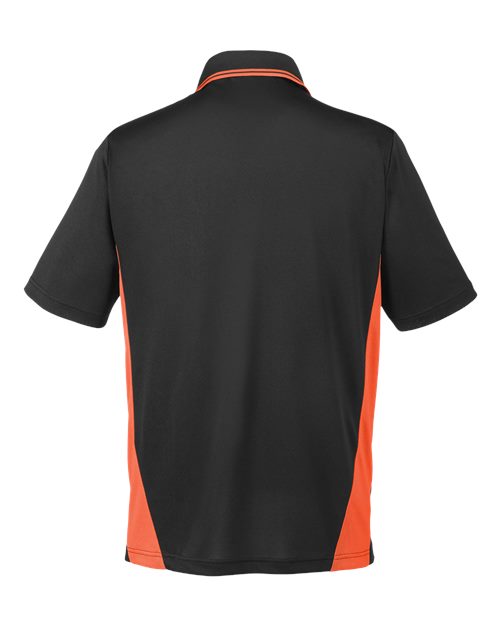 Men's Flash Snag Protection Plus IL Colorblock Polo — Black/ Team Orange