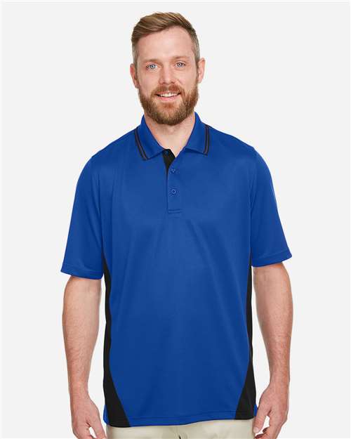 Men's Flash Snag Protection Plus IL Colorblock Polo — True Royal/ Black