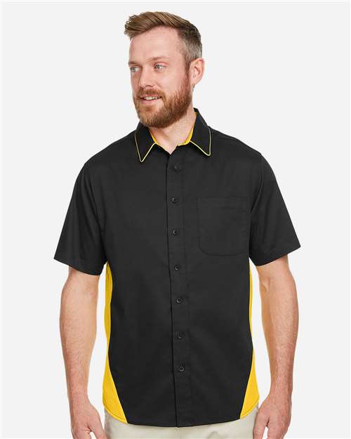 Men's Flash IL Colorblock Shirt — Black/ Sunray Yellow