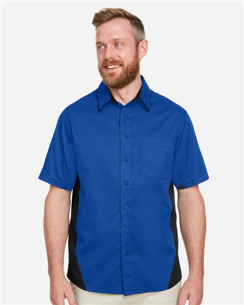 Men's Flash IL Colorblock Shirt — True Royal/ Black