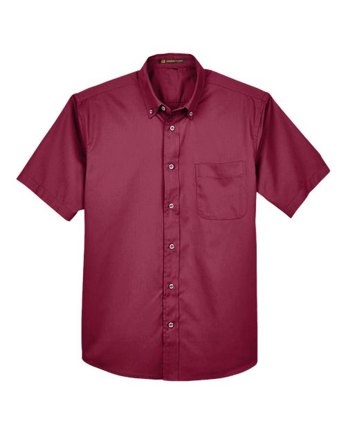 Men's Easy Blend™ Twill Dress Shirt with Stain-Release — Wine