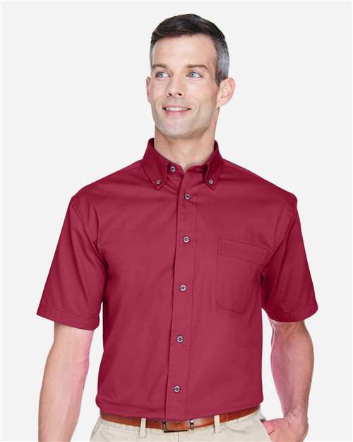 Men's Easy Blend™ Twill Dress Shirt with Stain-Release — Wine