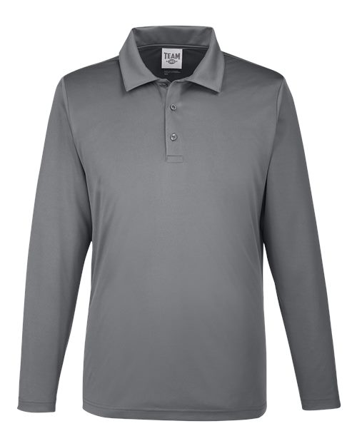 Men's Zone Performance Long Sleeve Polo — Sport Graphite