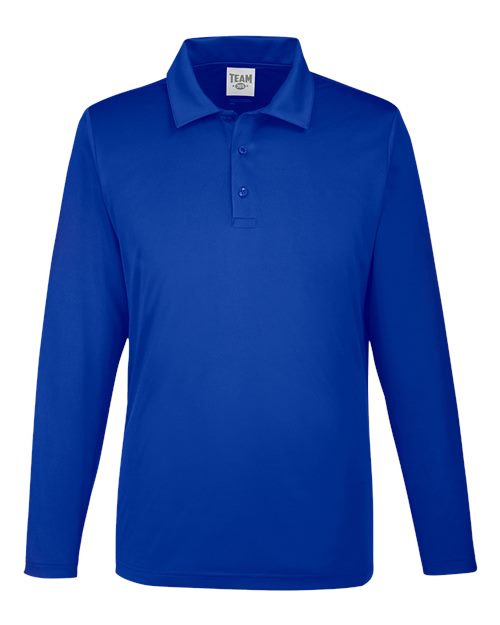 Men's Zone Performance Long Sleeve Polo — Sport Royal
