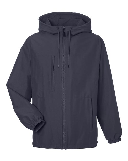 Unisex Flex Twill Hooded Jacket — Dark Charcoal