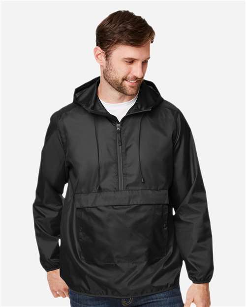 Unisex Zone Protect Packable Anorak Jacket — Black