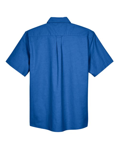 Men's Oxford Short Sleeve with Stain-Release — French Blue