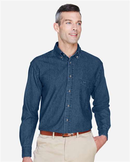 Men's Denim Shirt — Dark Denim