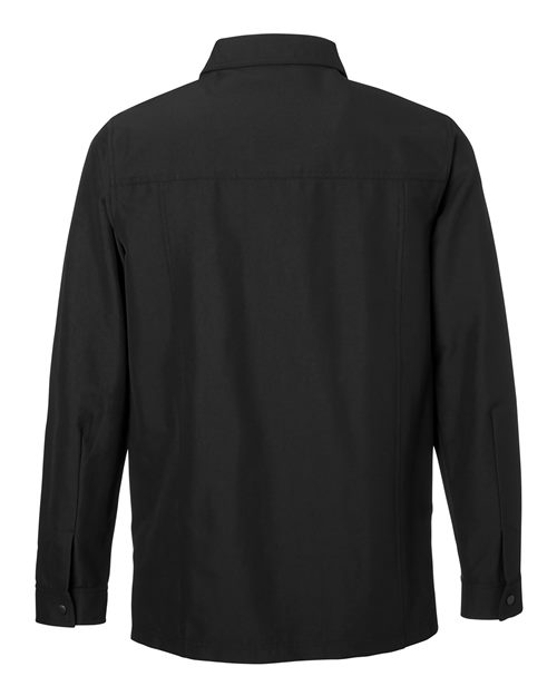 Unisex Flex Twill Overshirt Jacket — Black