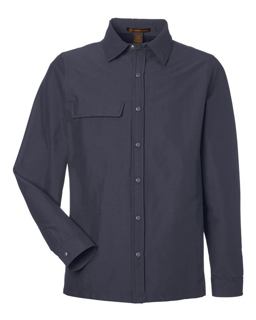 Unisex Flex Twill Overshirt Jacket — Dark Charcoal