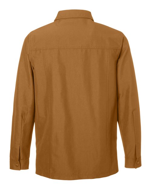 Unisex Flex Twill Overshirt Jacket — Duck Brown