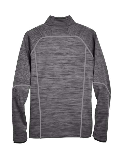 Men's Flux Mélange Bonded Fleece Jacket — Carbon/ Black