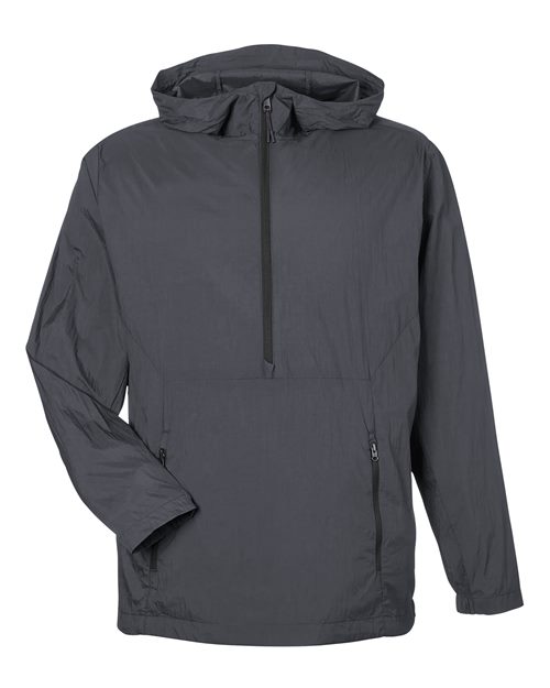 Men's Aura Lightweight Packable Anorak — Carbon/ Black