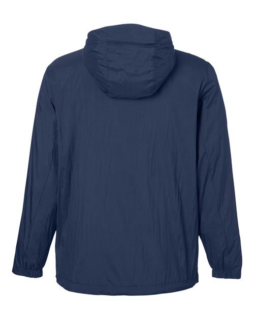 Men's Aura Lightweight Packable Anorak — Classic Navy/ Carbon