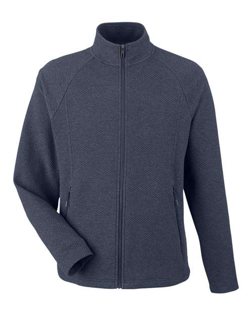 Men's Spirit Textured Full-Zip — Classic Navy Heather