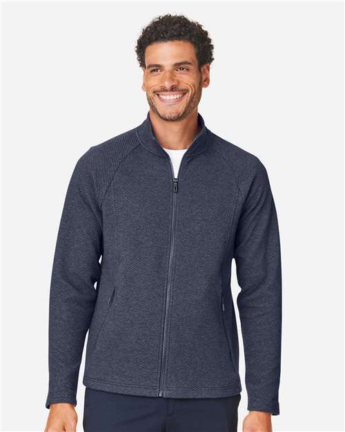 Men's Spirit Textured Full-Zip — Classic Navy Heather