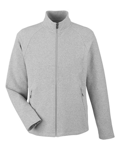 Men's Spirit Textured Full-Zip — Platinum Heather