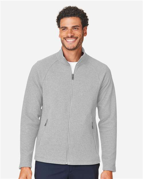 Men's Spirit Textured Full-Zip — Platinum Heather