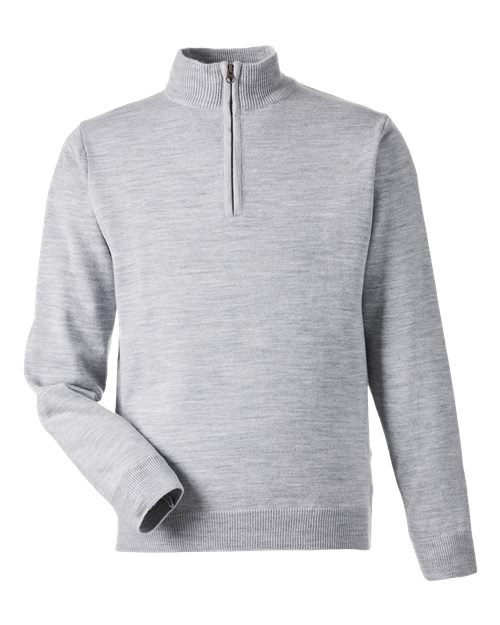 Unisex Pilbloc™ Quarter-Zip Pullover Sweater — Grey Heather