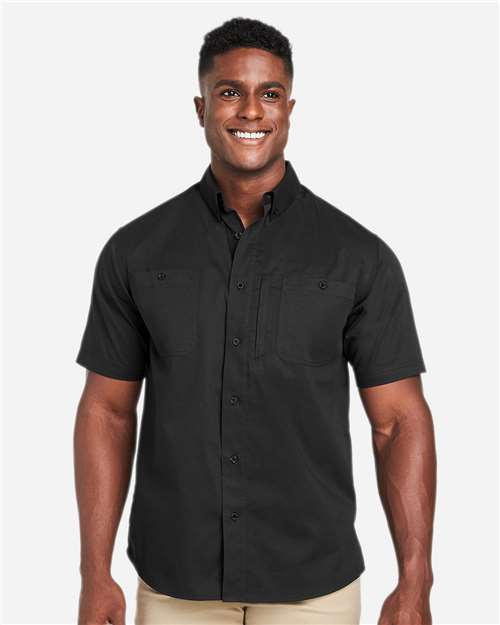 Men's Advantage IL Short Sleeve Work Shirt — Black