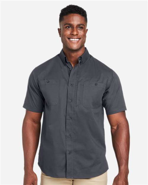 Men's Advantage IL Short Sleeve Work Shirt — Dark Charcoal