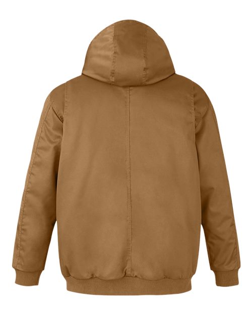 Unisex Tall ClimaBloc® Heavyweight Hooded Full-Zip Jacket — Duck Brown