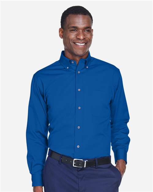 Men's Tall Easy Blend™ Twill Dress Shirt — French Blue