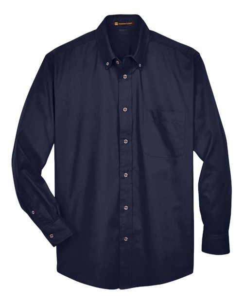 Men's Tall Easy Blend™ Twill Dress Shirt — Navy