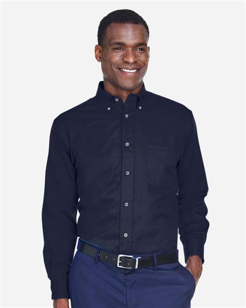 Men's Tall Easy Blend™ Twill Dress Shirt — Navy