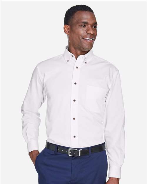 Men's Tall Easy Blend™ Twill Dress Shirt — White