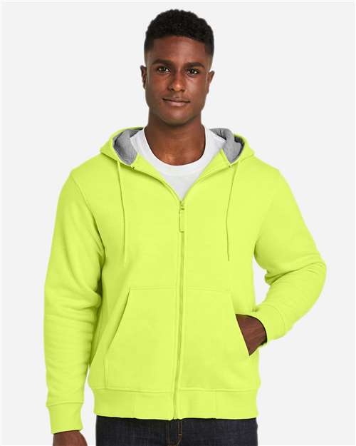 Unisex ClimaBloc™ Lined Heavyweight Hooded Sweatshirt — Safety Yellow