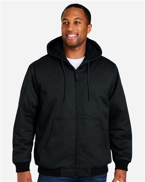 Unisex ClimaBloc® Heavyweight Hooded Full-Zip Jacket — Black