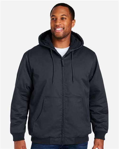 Unisex ClimaBloc® Heavyweight Hooded Full-Zip Jacket — Dark Charcoal